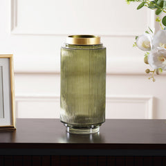 Emerald Green Glass Vase