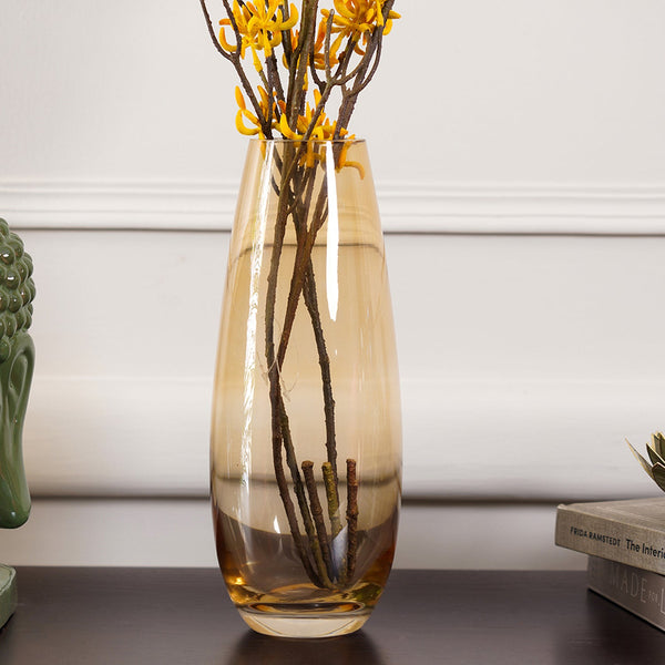 Citrine Gold Elegant Vase