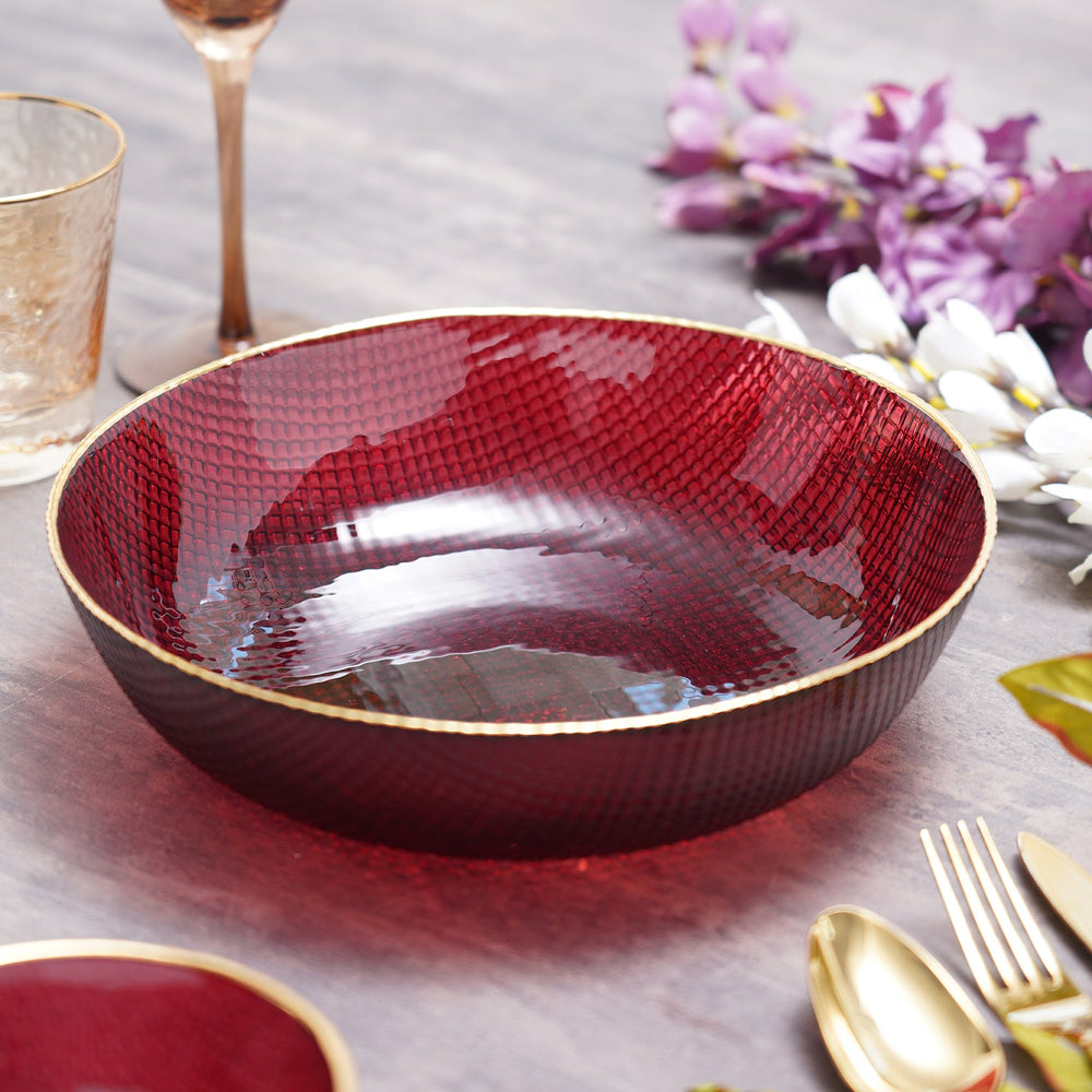 Ruby Red Fizz Serving Bowl
