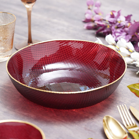 Ruby Red Fizz Serving Bowl