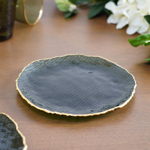 Emerald Green Fizz Dessert Plate