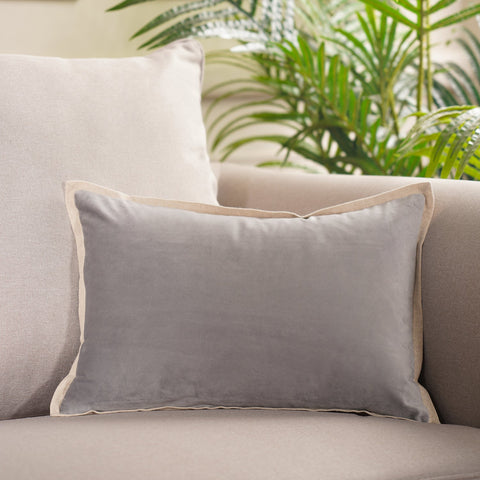 Grey Velvet cushion cover