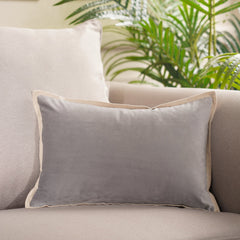 Grey Velvet cushion cover