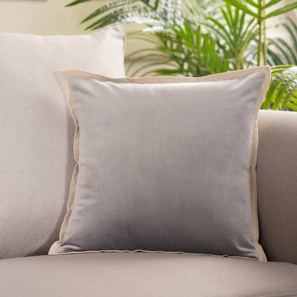 Grey Velvet cushion cover