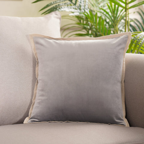 Grey Velvet cushion cover
