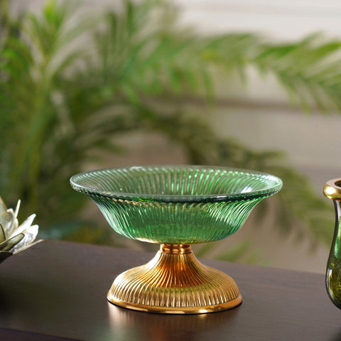 Bani green and gold bowl