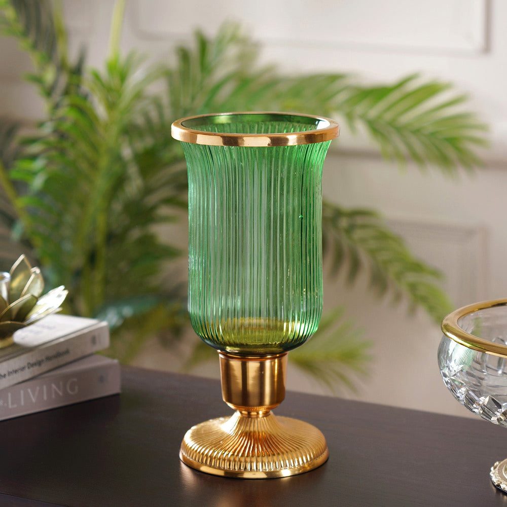 Bella green and gold hurricane
