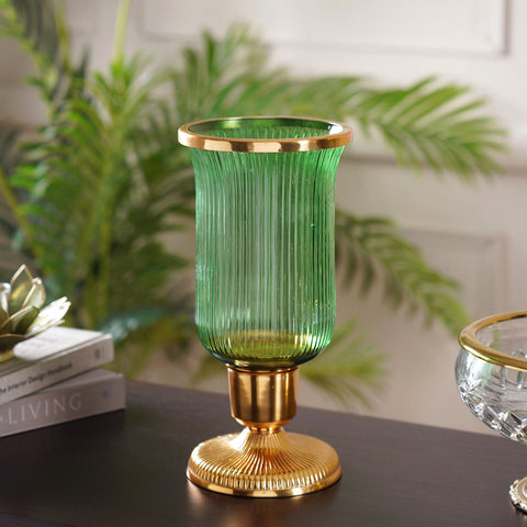 Bella green and gold hurricane
