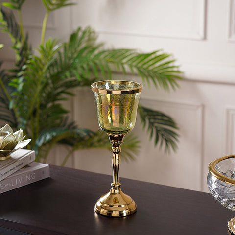 Daria small green votive holder