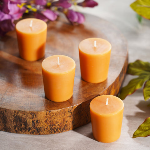 Yellow Serene Votive Candle (Set-4)
