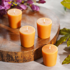 Yellow Serene Votive Candle (Set-4)