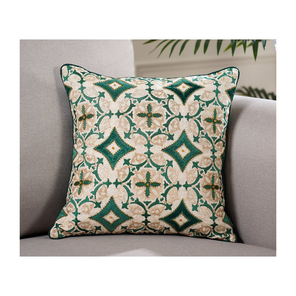 Sofia Green Cushion Cover
