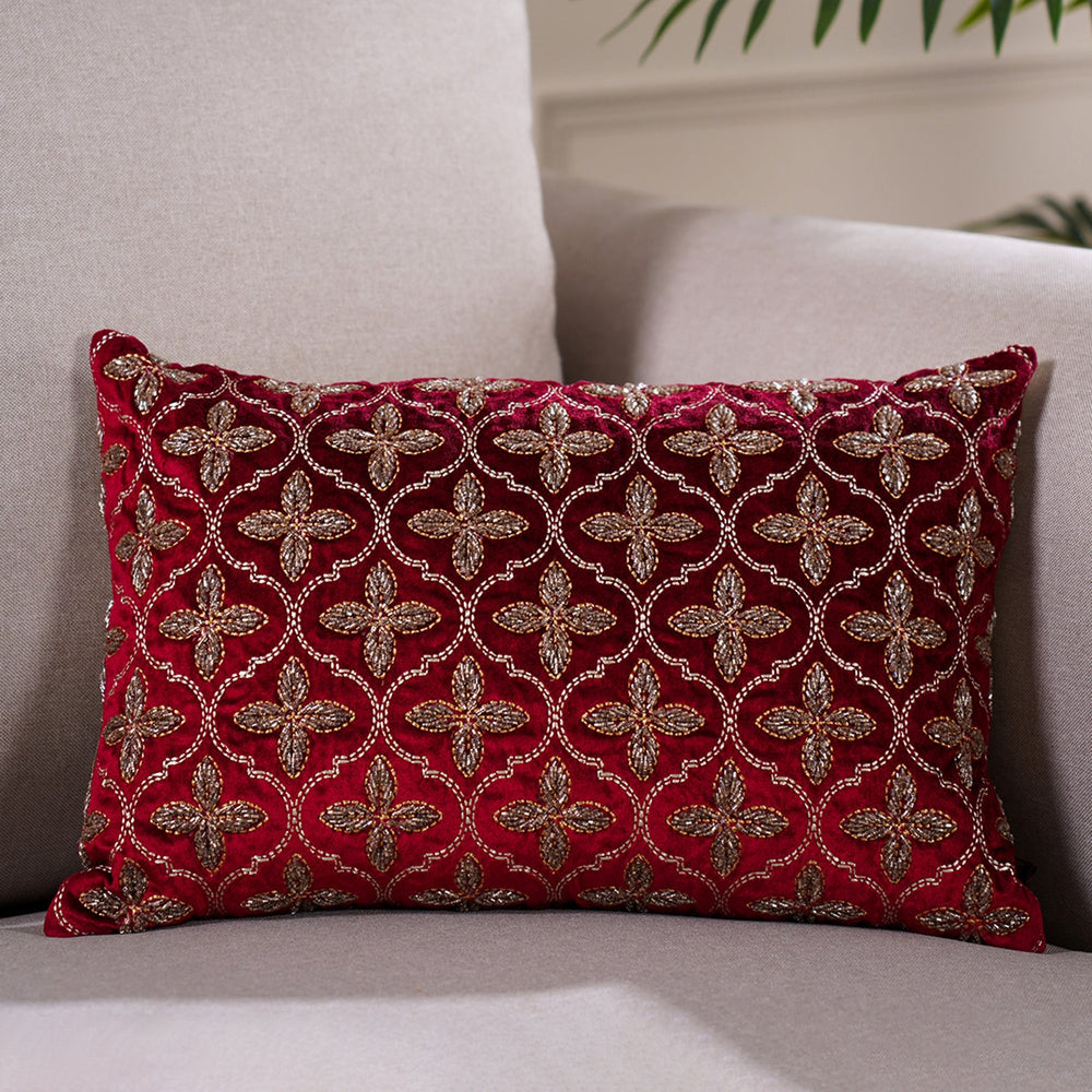 Harika Red Cushion Cover