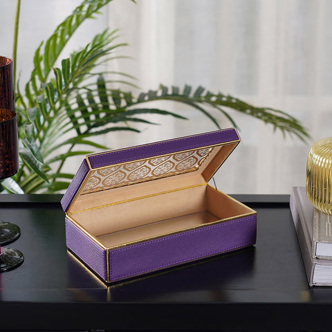 Irna Purple Gold Lid Box Small