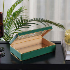 Rabia Green Gold Lid Box Large