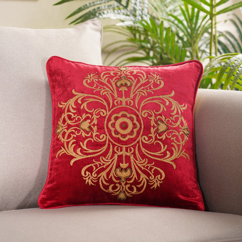 Rumi Red Cushion Cover