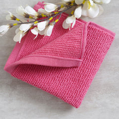 Set Of 8 Pink Prime Face Towel
