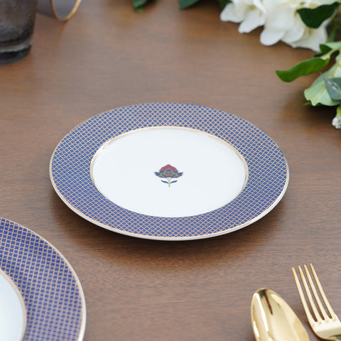 Set of 2 Sapphire Blue Royal Dessert Plate