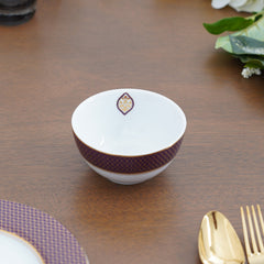 Set Of 2 Iris Purple Royal Side Bowl