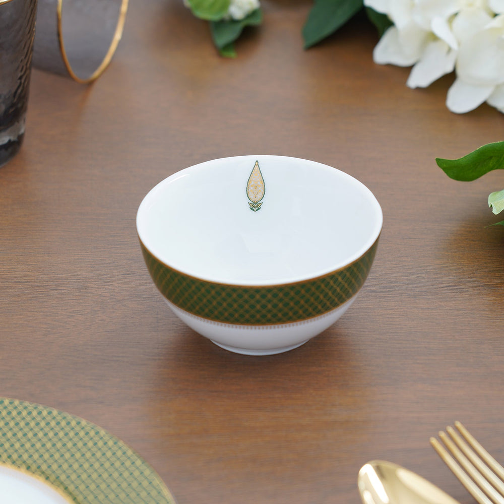 Set Of 2 Emerald Green Royal Side Bowl