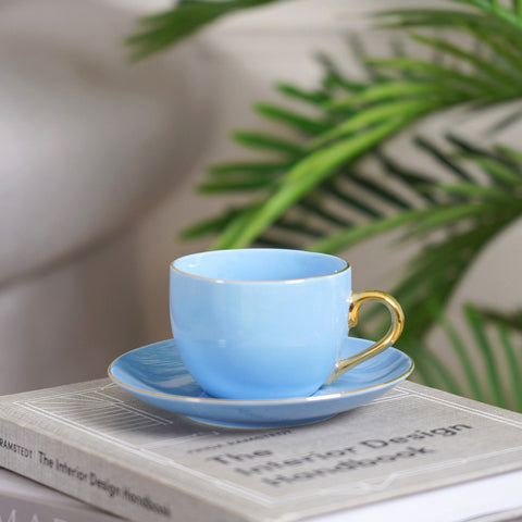 Set of 6 Coupe Cup & Saucer