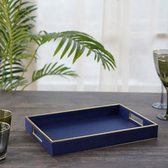 Elan Rectangle Blue Serving Tray