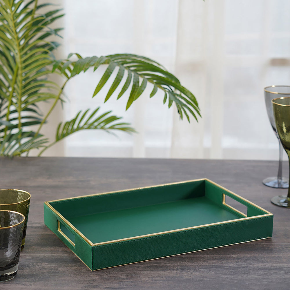 Elan Rectangle Green Serving Tray