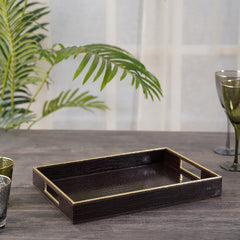 Amari Brown Rectangle Serving Tray