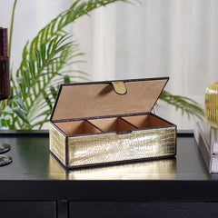 Amari Gold Lid Box