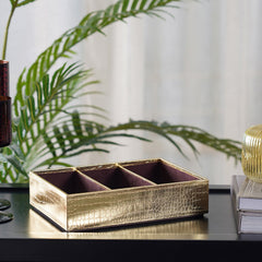 Amari Gold 3 Compartment Tray