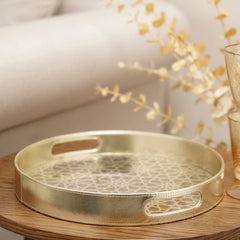Shia Gold Round Tray