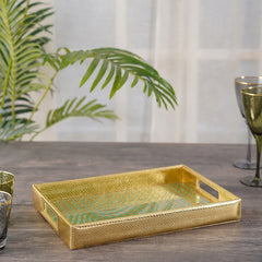 Maha Green Rectangle Serving Tray