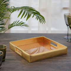 Maha Red Square Serving Tray