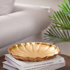 Hammered Gold Plate Medium