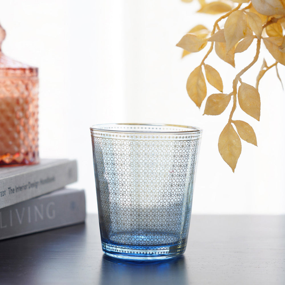 Set Of 4 Sapphire Blue Tumbler