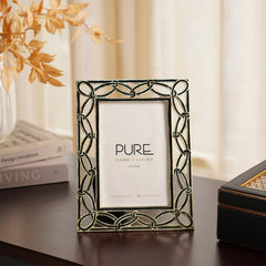 Black & Gold Entangled Metal Photo Frame - Small