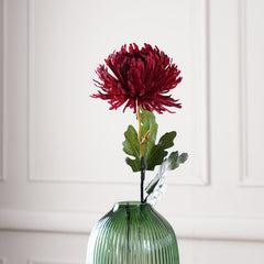 Set of 2 Red Chrysanthemum, RED, H-79CM