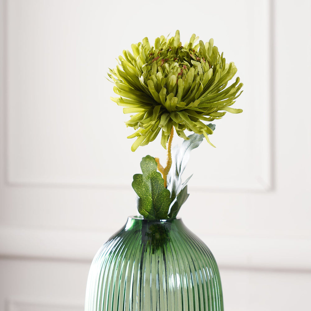 Set of 2 Green Chrysanthe, Green, H-79CM