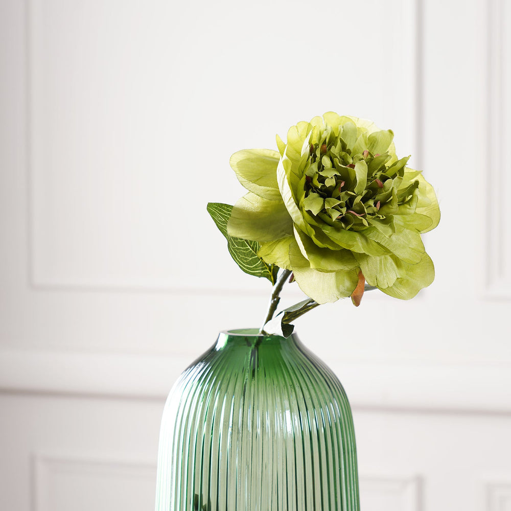 Set of 2 Green Peony Flow, Green, H-93CM