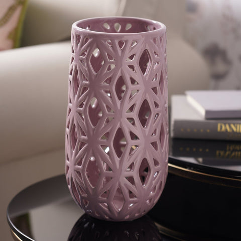 Purple Intertwist Ceramic Vase