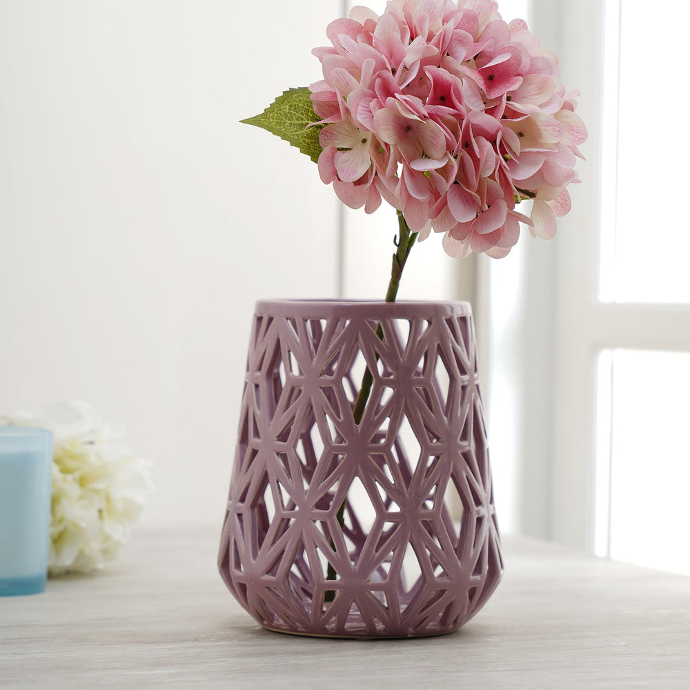 Purple Intertwist Ceramic Vase