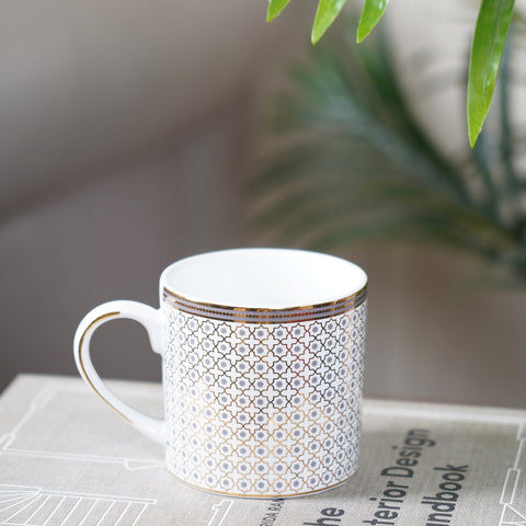 Set Of 2 Geometric Design Coffee Mug