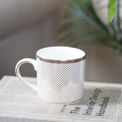 Set Of 2 Gold Design Coffee Mug