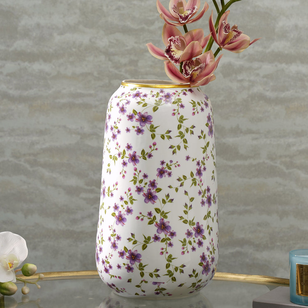 Multicolour Ditsy Floral Ceramic Vase