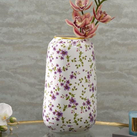 Multicolour Ditsy Floral Ceramic Vase