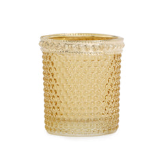 Set of 6 - Gold Dotted Glass Votive Holders