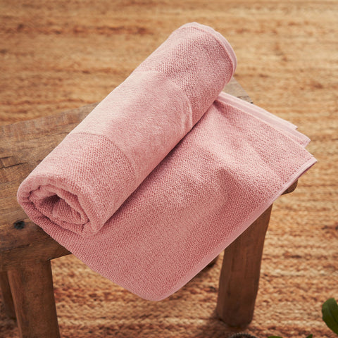 Dark Pink Cotton Bath Towel