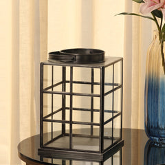 Grey Glass Lantern