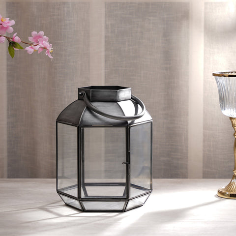 Black Metal Antique Finish Lantern