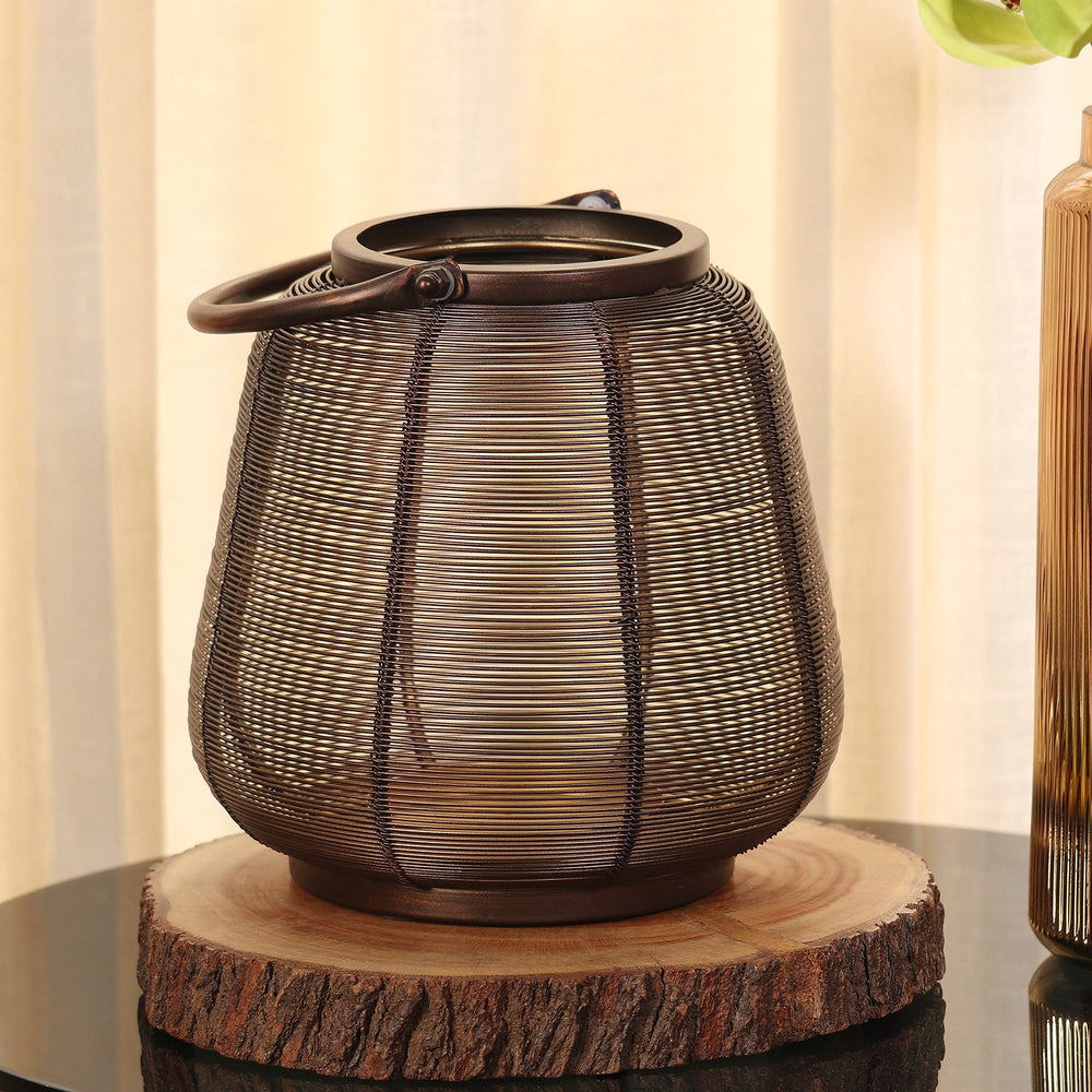 Brown Metal Lantern
